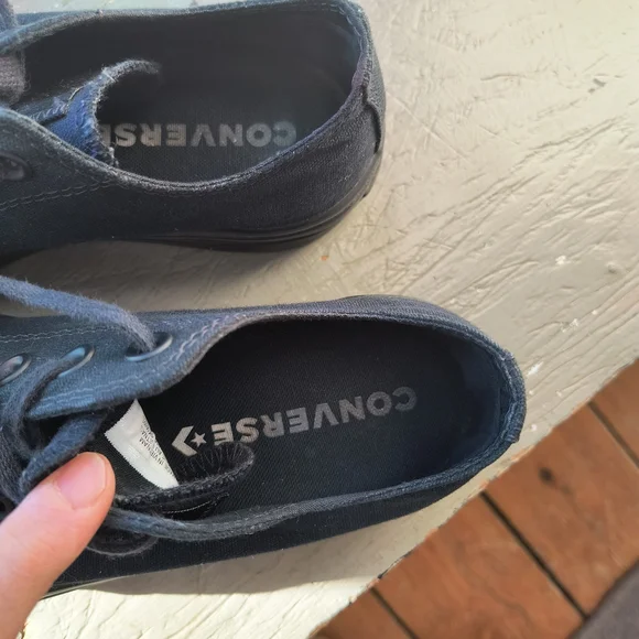 Black Canvas Sneakers - Picture 3 of 4